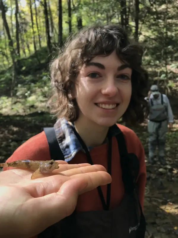 Meredith Bennett with goby